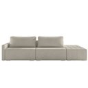 Ver imagem 7 de Sofá Ilha Modular com Puff para Sala Living 252cm Georgia K04 Bouclê Bege - Mpozenato