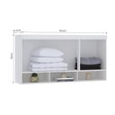 Ver imagem 4 de Guarda Roupa Modulado Alpes Maleiro Ponte Aéreo Casal Queen 1,58m - Módulo Luciane:branco