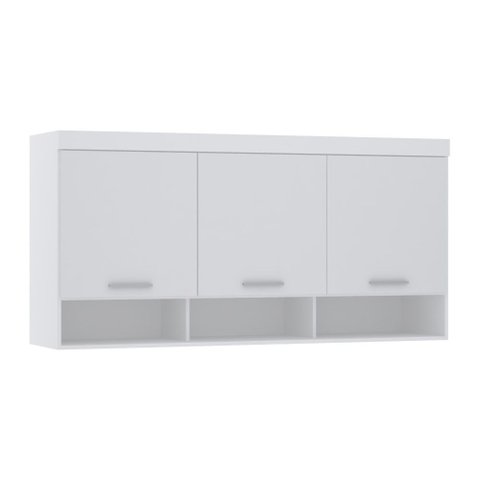 Guarda Roupa Modulado Alpes Maleiro Ponte Aéreo Casal Queen 1,58m - Módulo Luciane:branco