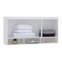 Ver imagem 2 de Guarda Roupa Modulado Alpes Maleiro Ponte Aéreo Casal Queen 1,58m - Módulo Luciane:branco