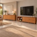 Ver imagem 1 de Conjunto Rack + Buffet Premium Rack Naturalle Buffet Naturalle Mavaular