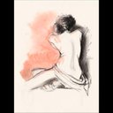 Ver imagem 1 de Figure Gesture Iii Canaleta 60x80cm Preta