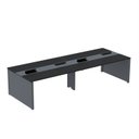 Ver imagem 2 de Estação de Trabalho Mesa Plataforma Escritório para 4 Pessoas Dupla com Caixa de Tomada Pé Painel