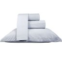 Ver imagem 5 de Jogo de Cama Casal 200 Fios Liso 4 Pçs 100% Algodão 140x190x35cm Cinza Fog