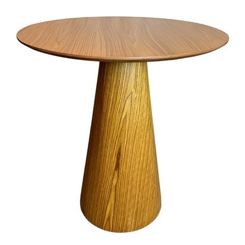 Mesa de Jantar Cone 70 cm Base Madeira Freijó Tampo Freijó - Marrom