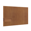 Ver imagem 1 de Cabeceira Paris King size Ripada com 1 mesa de Cabeceira com 2,82m: Naturalle