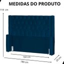 Ver imagem 6 de Cabeceira de Cama Box Estofada 160 Cm Queen Emma Veludo