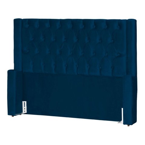 Cabeceira de Cama Box Estofada 160 Cm Queen Emma Veludo