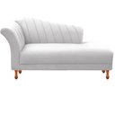Ver imagem 1 de Sofá Recamier Divã Long Chaise Iza 1,80cm Decoração para Sala de Noiva Recepção Nanda Decor:Corino b