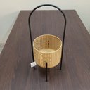 Ver imagem 2 de Cachepô Metal 50x18x18cm Bege Vaso Decorativo Planta