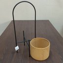 Ver imagem 5 de Cachepô Metal 50x18x18cm Bege Vaso Decorativo Planta