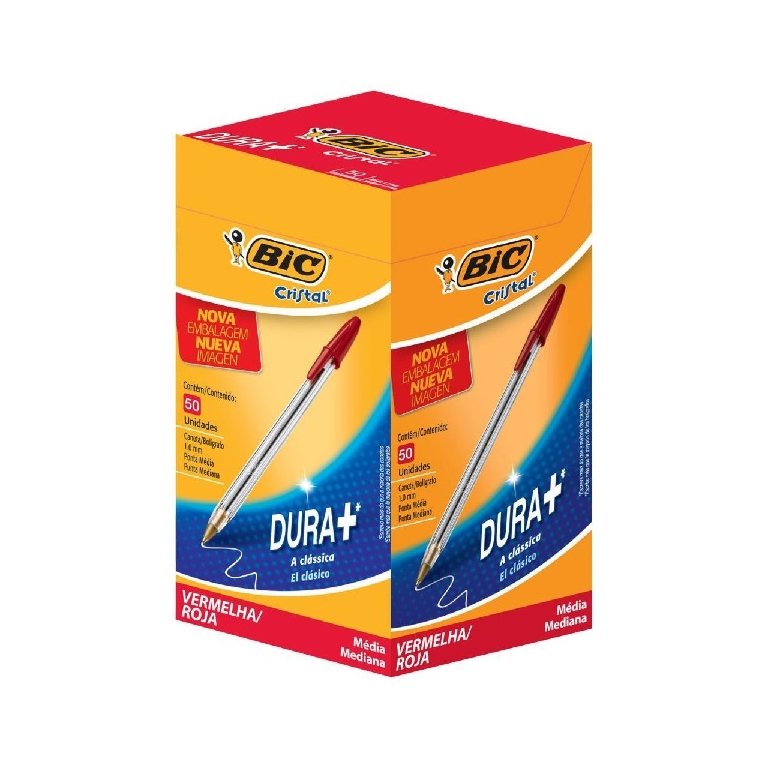 Caneta Esferografica Cristal Vermelha - Bic