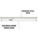 Ver imagem 2 de Kit 6 Puxador 640mm Alumínio Armário Móveis Cômoda Roupeiro