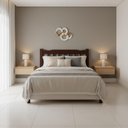 Ver imagem 5 de Cama Casal Queen Pérola Madeira Maciça Resistente Castanho
