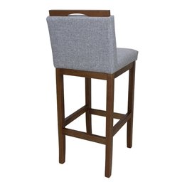 Kit 3 Banqueta para Cozinha Americana Gourmet Prata Larissa Soberati Banqueta para Cozinha Americana - 4