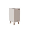 Ver imagem 1 de Balcão de Cozinha Genialflex Iluminata 40cm S/tampo Br/fendi