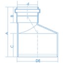 Ver imagem 2 de Redução Excentrica Esgoto 150x100 - 11231511 - Fortlev