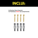 Ver imagem 2 de Kit Duas Araras Rt Fixas de Parede Cabideiros 40cm Aço Reforçado Práticos Organização de Roupas