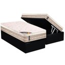 Ver imagem 1 de Cama Box Baú Solteiro: Colchão Molas Castor Bonnel Premium Tecnopedic + Base CRC Suede Black(88x188)
