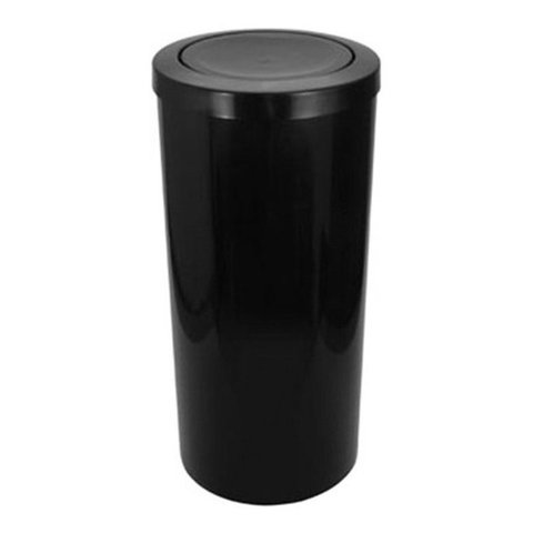 Cesto Lixeira 12 Litros Tampa Meia Lua Esfera Varias Cores Cor:preto