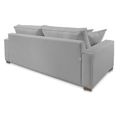 Sofá Living 3 Lugares Hotello Suede Cinza 2,00m - 3
