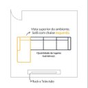 Ver imagem 6 de Sofá Beny com Chaise Esquerda, 3 Lugares, Estofado em Linho, Base em Madeira, 1,40x2,00.