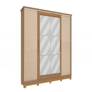 Guarda Roupa Casal Flex - Mdp 4 Portas de Correr e 4 Gavetas - Kappesberg