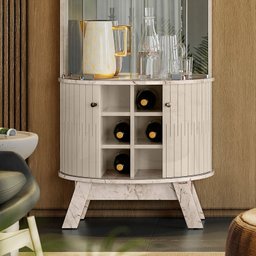 Cristaleira com Espelho 180x67cm Marina - 12