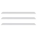 Ver imagem 1 de Prateleira Flutuante de Quarto Infantil Kit 3 Suporte Invisível 68cm Yara Branco - Lumil Lumil Móvei