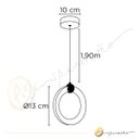 Ver imagem 6 de Luminária de Teto Pendente Mercúrio Redondo Dourado Led 3 em 1 Multicor 7w Bivolt