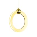 Ver imagem 1 de Luminária de Teto Pendente Mercúrio Redondo Dourado Led 3 em 1 Multicor 7w Bivolt