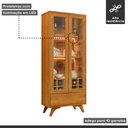 Ver imagem 6 de Cristaleira Reflecta 100%MDF 2 Portas Pés em Madeira Maciça