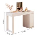 Ver imagem 5 de Escrivaninha Penteadeira Camarim Madrid Branco Fosco - Mobler