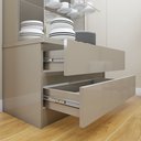 Ver mais imagens de Cristaleira 100%MDF com Espelho e Led 2 Gavetas Lisboa