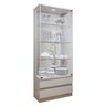 Cristaleira 100%MDF com Espelho e Led 2 Gavetas  Lisboa - 11