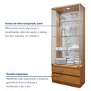 Ver imagem 3 de Cristaleira 100%MDF com Espelho e Led 2 Gavetas Lisboa