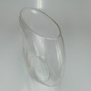 Ver imagem 2 de Vaso Decorativo de Vidro Transparente 33x42x15cm Enfeite Sala Mesa Estante