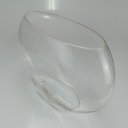 Ver mais imagens de Vaso Decorativo de Vidro Transparente 33x42x15cm Enfeite Sala Mesa Estante