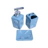 Kit de Banheiro 3 Peças Náutico Azul Conchas em Cerâmica - 5