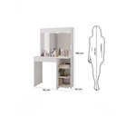 Ver imagem 2 de Penteadeira Camarim Eliza 1 Gaveta -150x92cm Branco