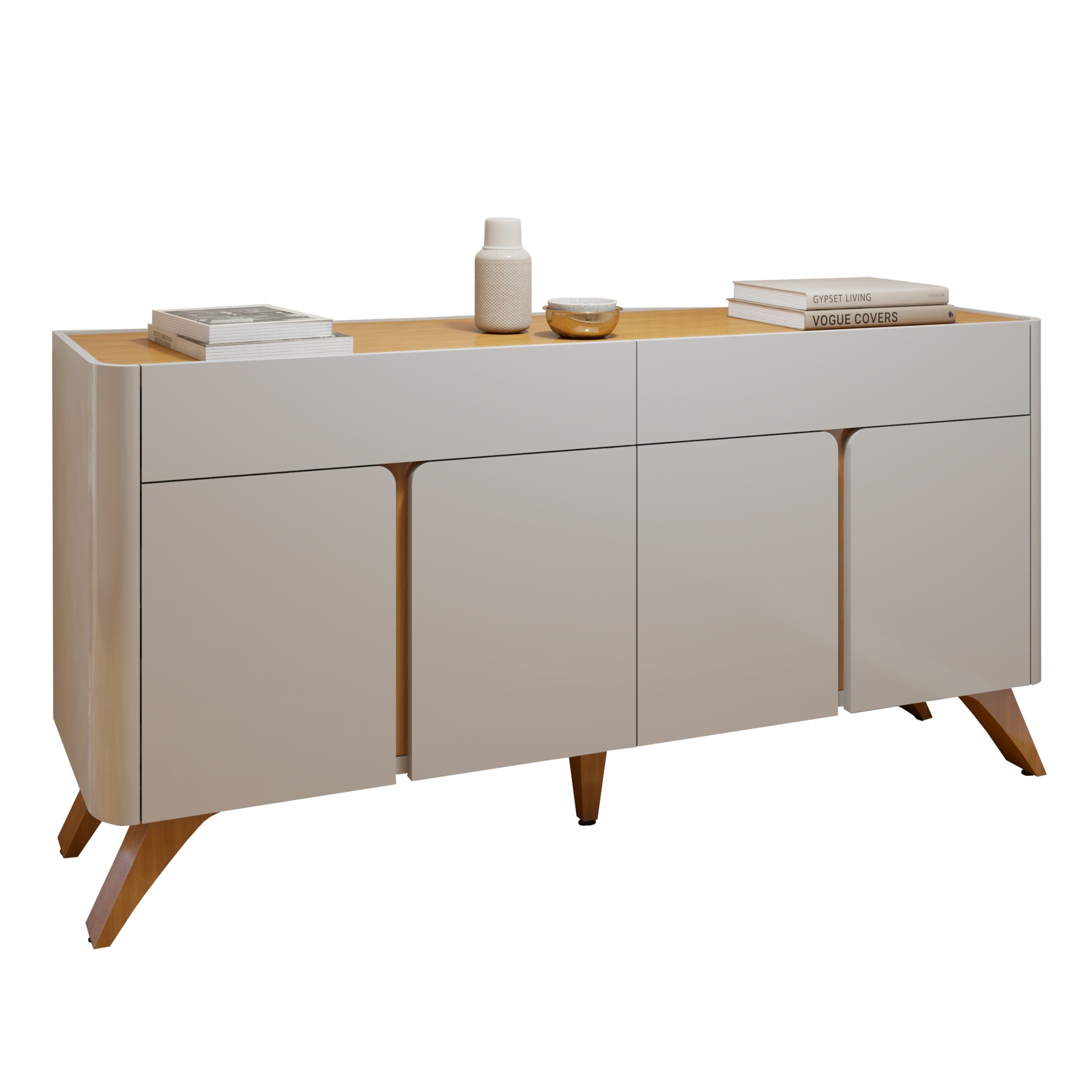 Buffet para Sala de Jantar Aros 4 Portas 172cm - 12