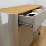 Buffet para Sala de Jantar Laqueado 100% MDF 2 Portas 92cm Pés Madeira Maciça Aros - 11