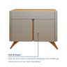 Buffet para Sala de Jantar Laqueado 100% MDF 2 Portas 92cm Pés Madeira Maciça Aros - 3