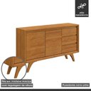 Ver imagem 6 de Buffet para Sala de Jantar Laqueado 100%MDF 2 Portas e Pés Madeira Maciça Piazza
