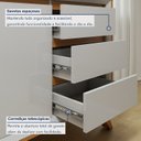 Ver imagem 5 de Buffet para Sala de Jantar 100%MDF 3 Portas Pés em Madeira Maciça Piazza