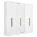Ver imagem 2 de Guarda Roupa Casal Presence 6 Portas Com cômoda Gaveteiro Condessa E armário Multiuso 2 Portas Space