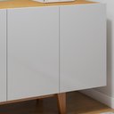 Ver mais imagens de Buffet para Sala de Jantar 100%MDF  3 portas 1 Gaveta Pés em Madeira Maciça Duna