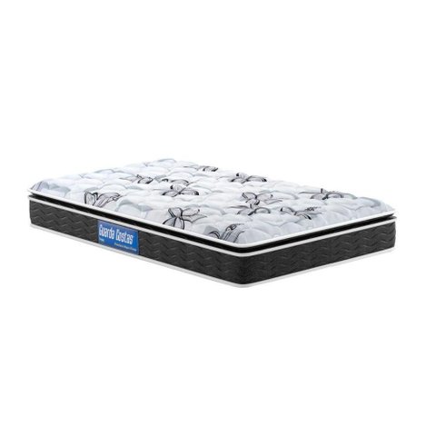 Colchão Solteiro Espuma D40/20 Guarda Costas Premium Hiper Firme Pillow Top Black (78x188x24) -