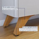 Ver imagem 5 de Rack para TV até 58 Polegadas 100% MDF 180cm Pés em Madeira Maciça 4 Portas Grécia Bege