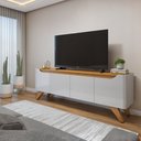 Ver imagem 2 de Rack para TV até 58 Polegadas 100% MDF 4 Portas 180cm Pés Madeira Maciça Grécia